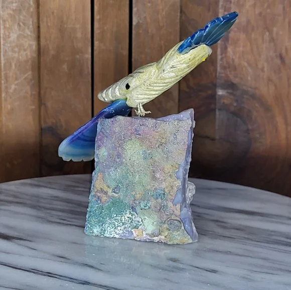 Amethyst Stone Parrot